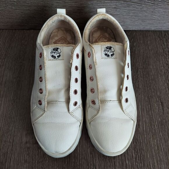 Womens Roxy Sheilahh Platform Casual Shoe - White 7.5 - Picture 3 of 10